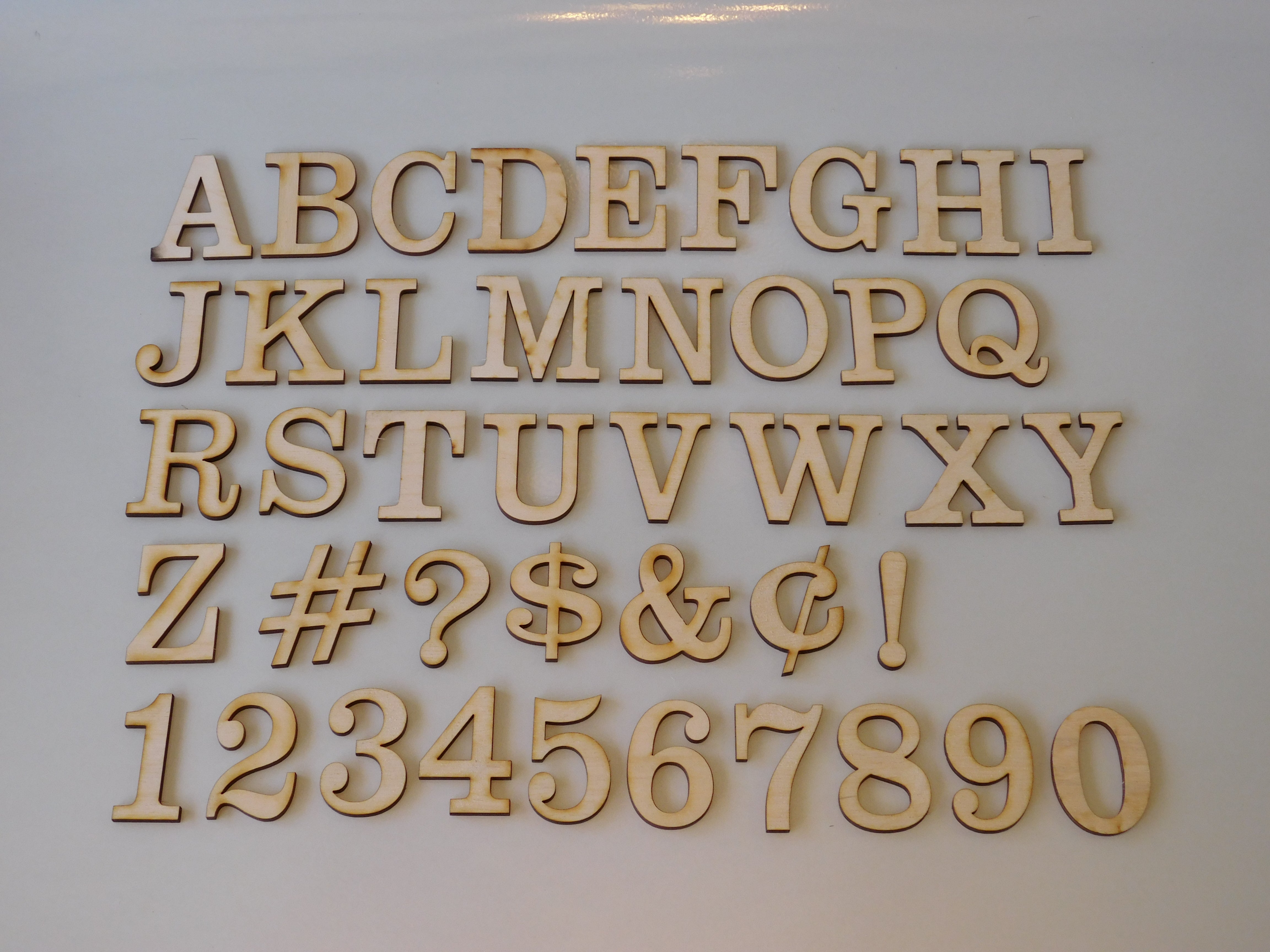 3 Inch INDIVIDUAL Western Layout Letters/Numbers – Make a Wood Sign